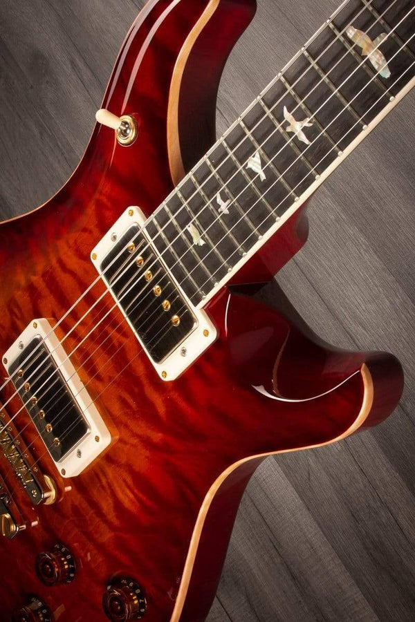 PRS 594 McCarty 10 Top Quilt - One Piece, Flamed Maple neck, Dark Cherry Sunburst s#0323340 - MusicStreet
