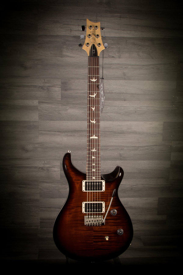 PRS CE24 Gloss Flame - Burnt Amber - MusicStreet