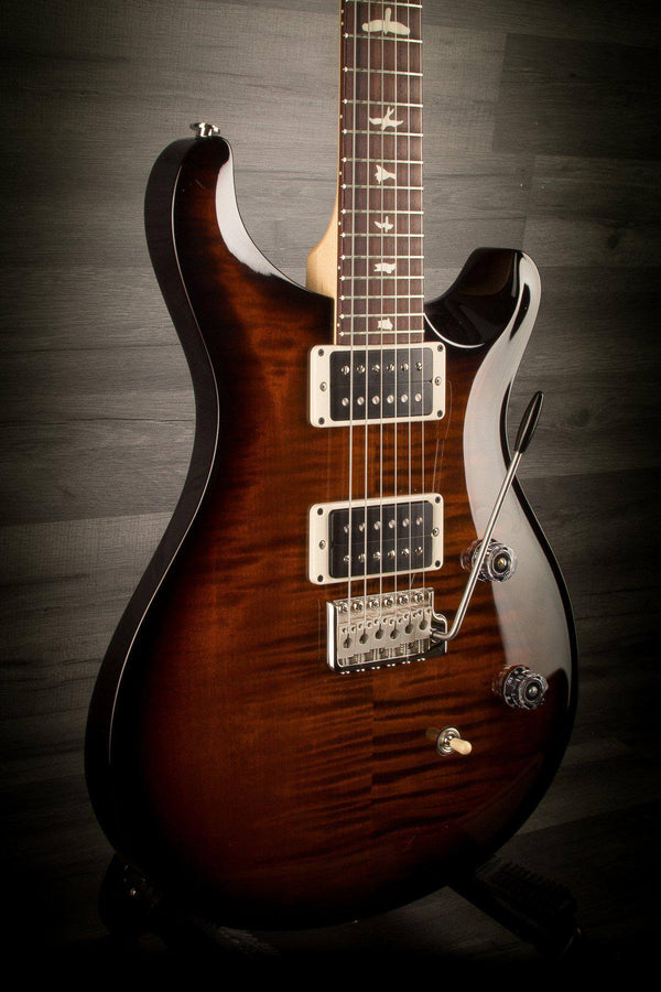 PRS CE24 Gloss Flame - Burnt Amber - MusicStreet
