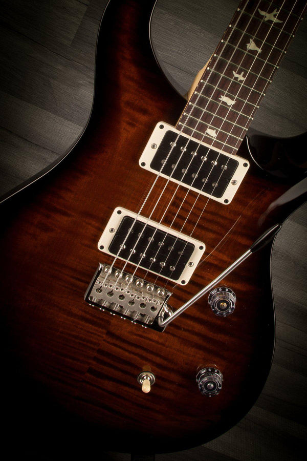 PRS CE24 Gloss Flame - Burnt Amber - MusicStreet