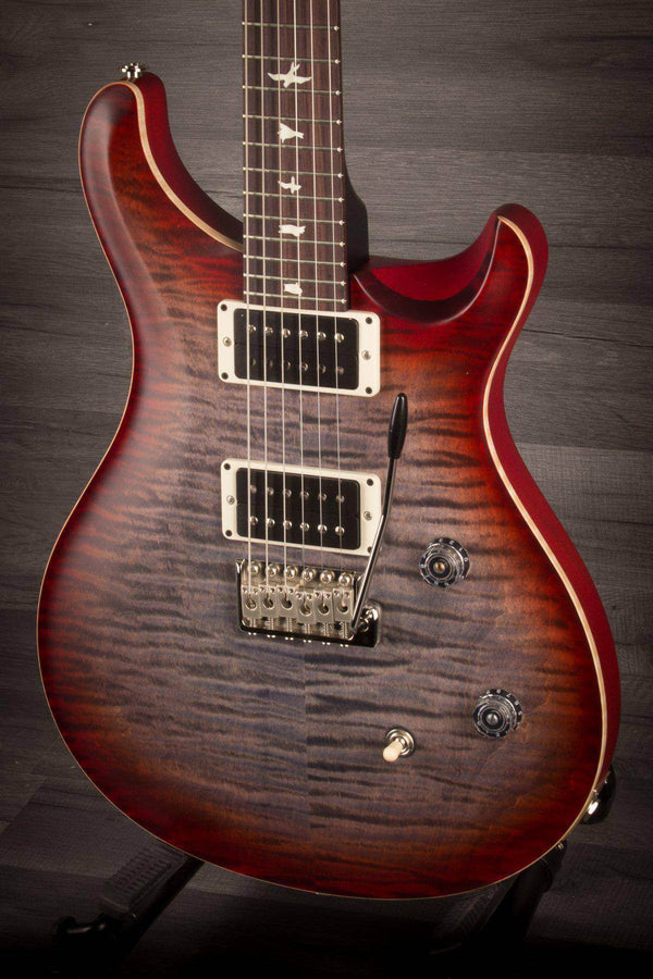 PRS CE24 Satin Faded Grey Cherry Burst #250473 - MusicStreet