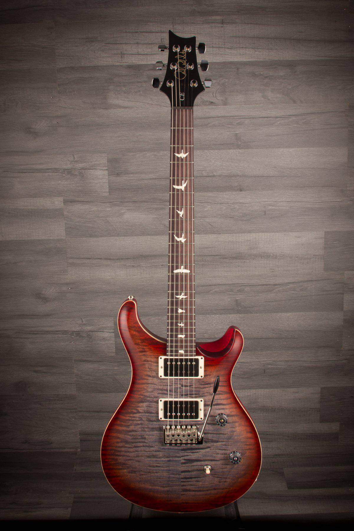 PRS CE24 Satin Faded Grey Cherry Burst #250473 - MusicStreet