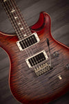 PRS CE24 Satin Faded Grey Cherry Burst #250473 - MusicStreet