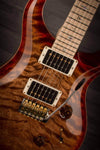 PRS Custom 24 10 Top Quilt, Autumn Sky, Maple Neck S#242581 - MusicStreet