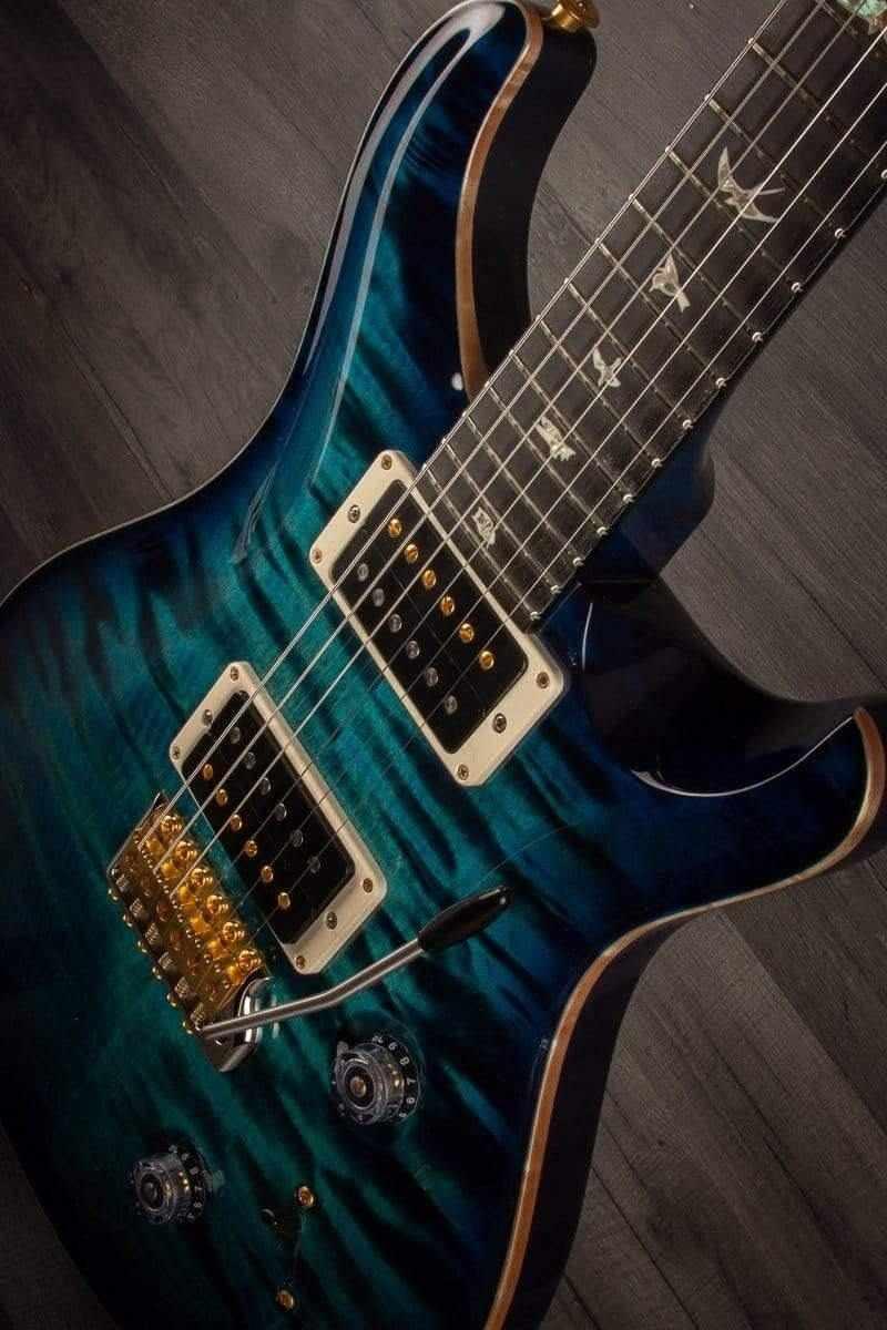 PRS Custom 24 10 top Quilt Cobalt Blue, maple neck s#0325772