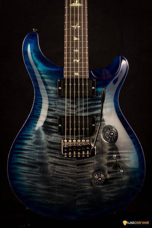 PRS Custom 24 Wood Library Charcoal Blueburst #236174 2017 - MusicStreet