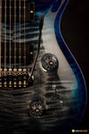 PRS Custom 24 Wood Library Charcoal Blueburst #236174 2017 - MusicStreet