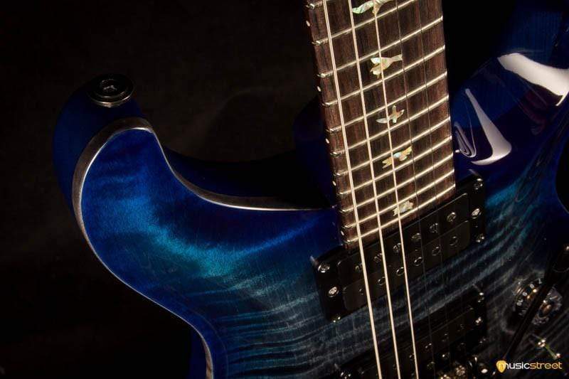 PRS Custom 24 Wood Library Charcoal Blueburst #236174 2017 - MusicStreet
