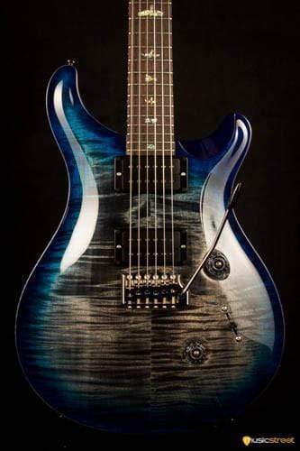PRS Custom 24 Wood Library Charcoal Blueburst S#236691 - MusicStreet