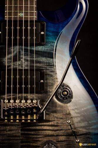 PRS Custom 24 Wood Library Charcoal Blueburst S#236691 - MusicStreet