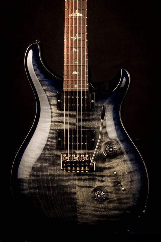 PRS Custom 24 Wood Library Charcoal Purpleburst #235334 2017 - MusicStreet