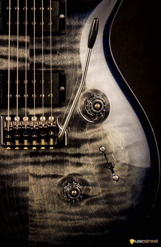 PRS Custom 24 Wood Library Charcoal Purpleburst #235334 2017 - MusicStreet