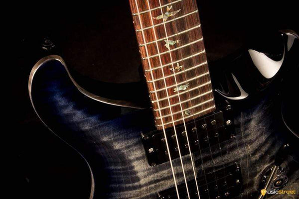 PRS Custom 24 Wood Library Charcoal Purpleburst #235334 2017 - MusicStreet