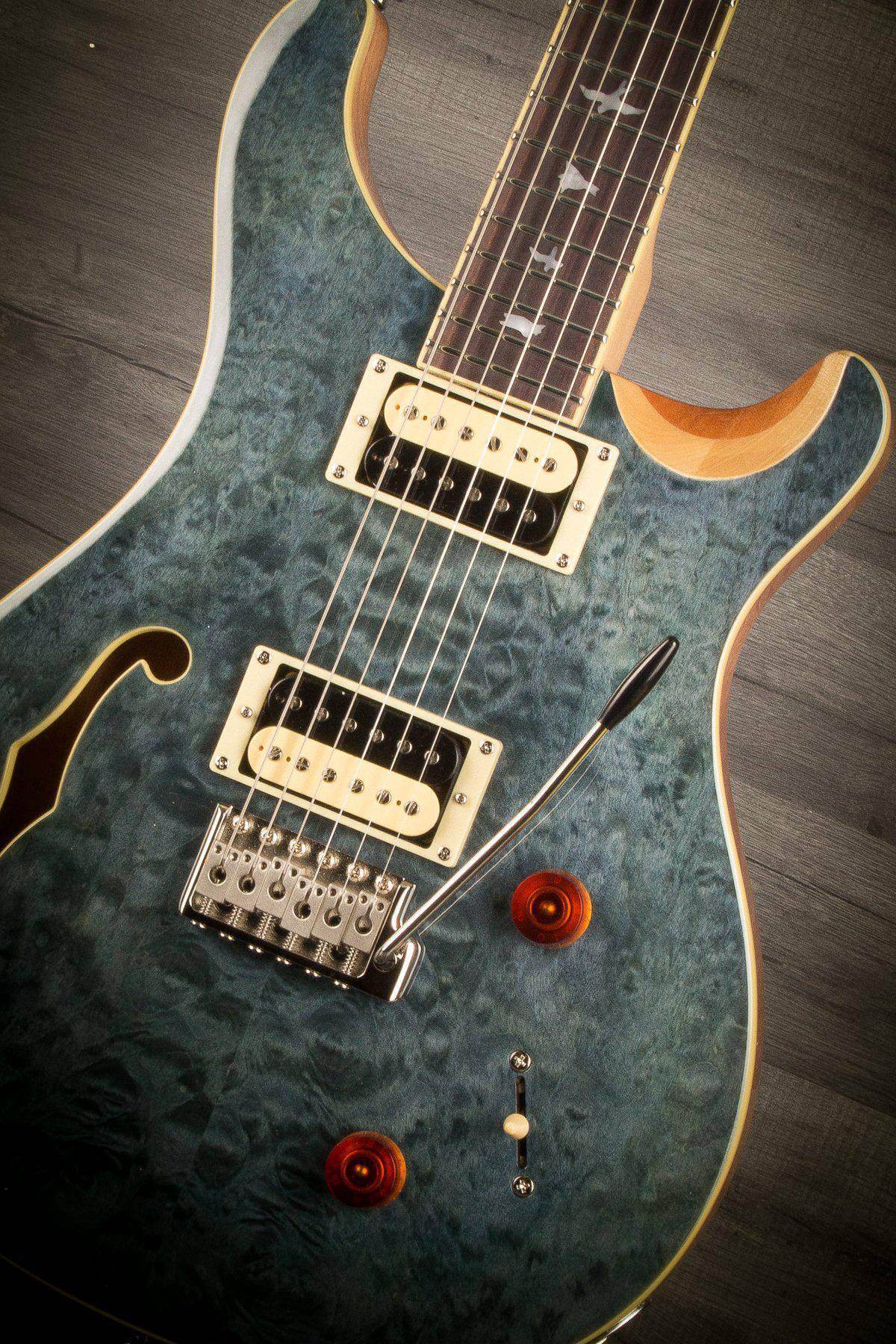 PRS SE Custom 22 Semi Hollow - Whale Blue - MusicStreet