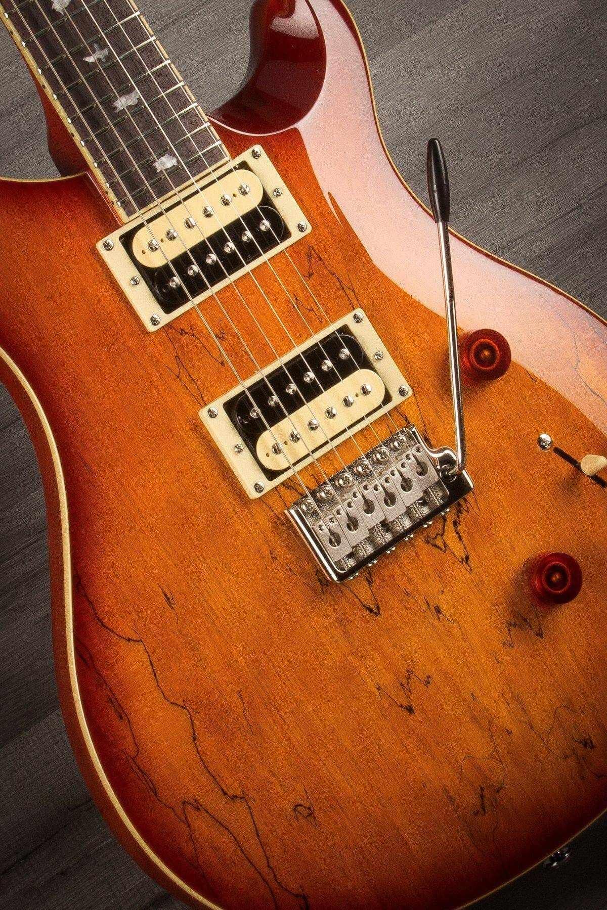 PRS SE Custom 24 Electric Guitar Spalted Maple Top - Vinage Sunburst