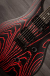 PRS SE Custom 24 Swamp Ash Sand Blasted Fire Red - MusicStreet