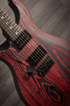 PRS SE Custom 24 Swamp Ash Sand Blasted Fire Red LEFT HAND - MusicStreet