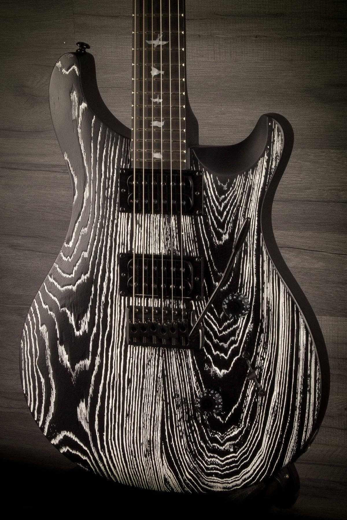 PRS SE Custom 24 Swamp Ash Sand Blasted Frozen Charcoal