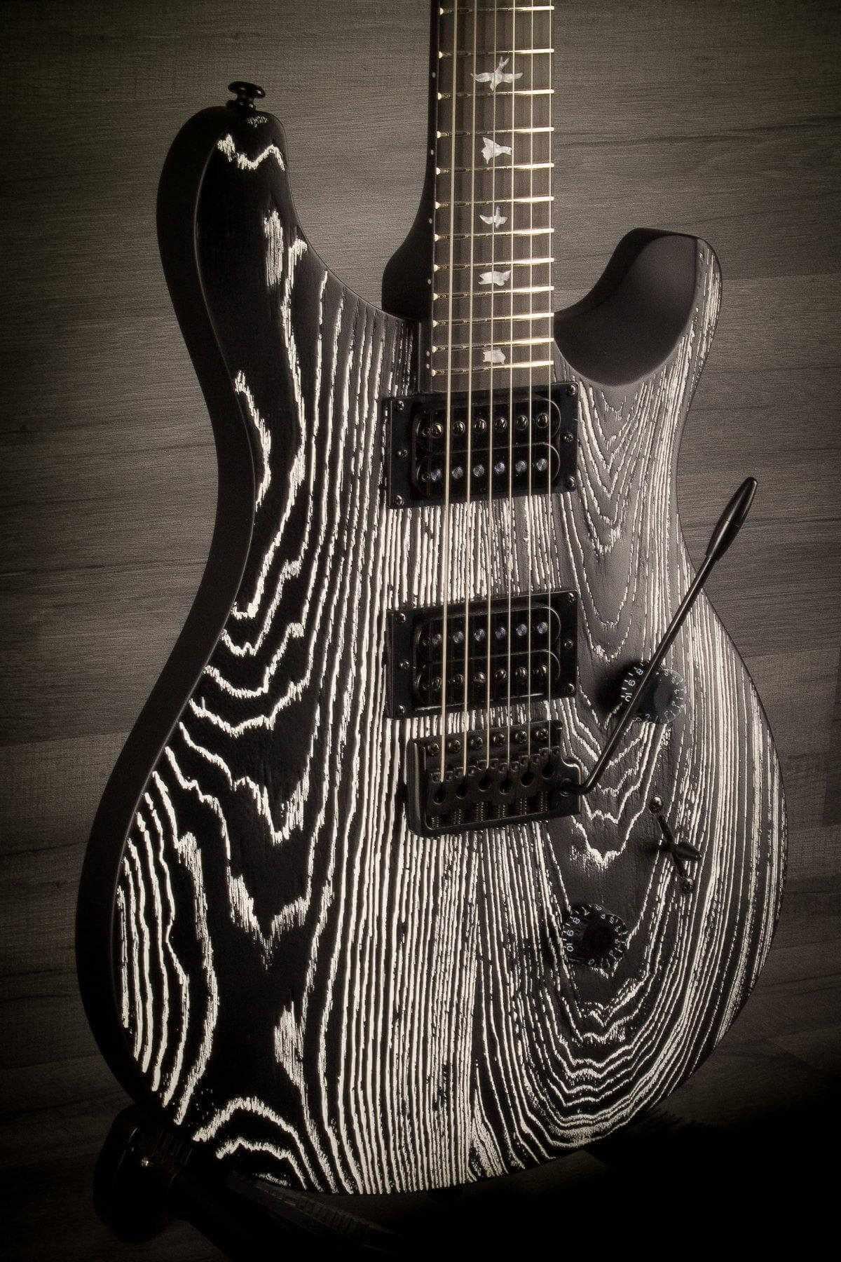 PRS SE Custom 24 Swamp Ash Sand Blasted Frozen Charcoal