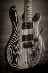PRS SE Custom 24 Swamp Ash Sand Blasted Frozen Charcoal - MusicStreet