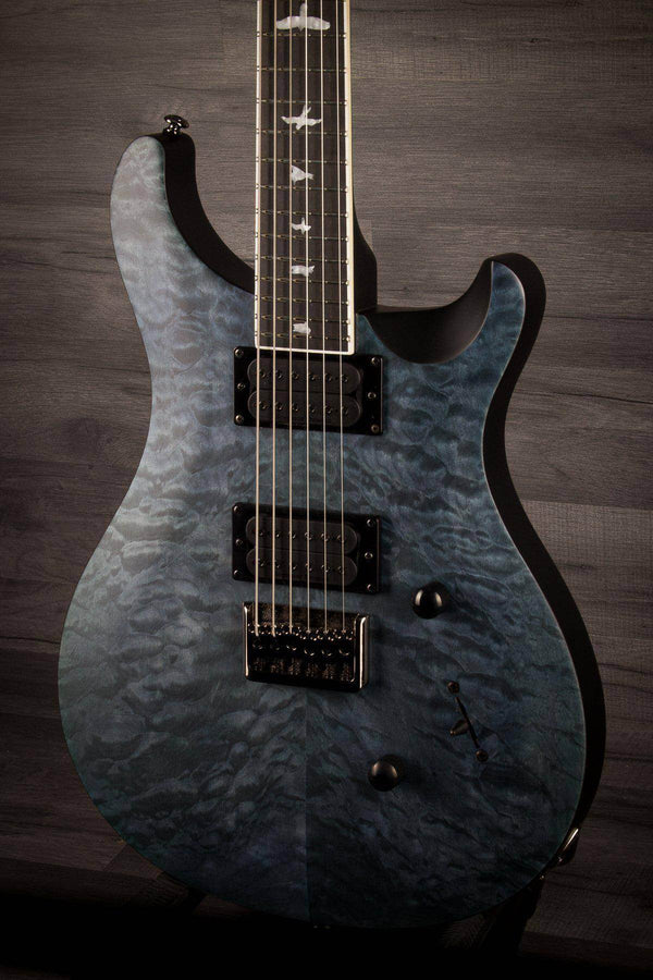 PRS SE Mark Holcomb Limited Edition Satin Whale Blue Quilt - MusicStreet