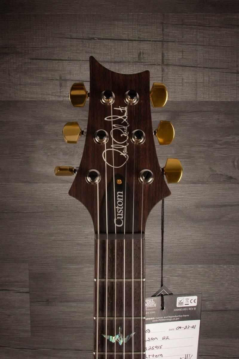 PRS Wood Library Custom 22 Blue Fade - solid Rosewood neck