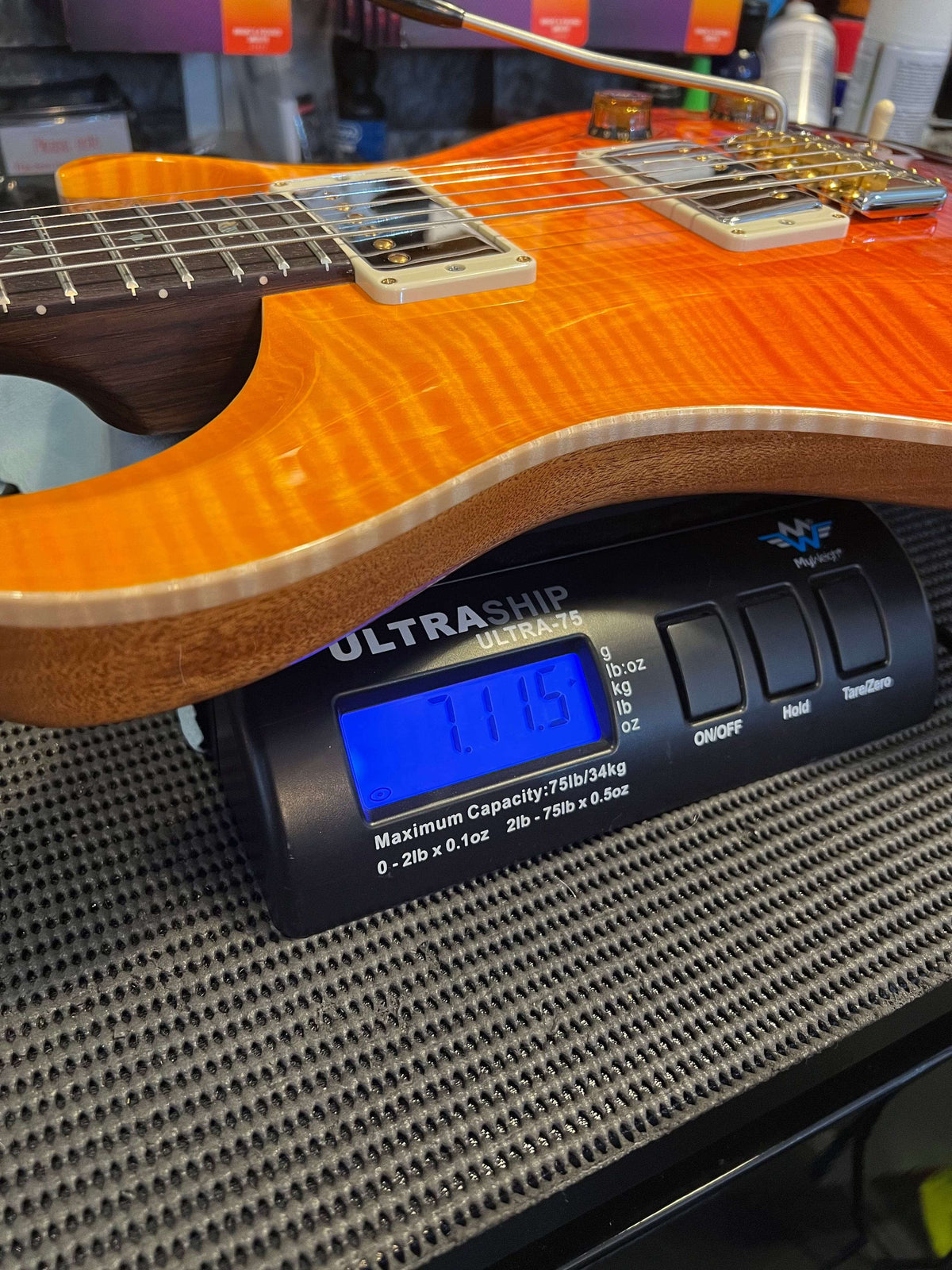 PRS Wood Library Custom 22 Orange Fade Flame Top - Solid Rosewood Neck