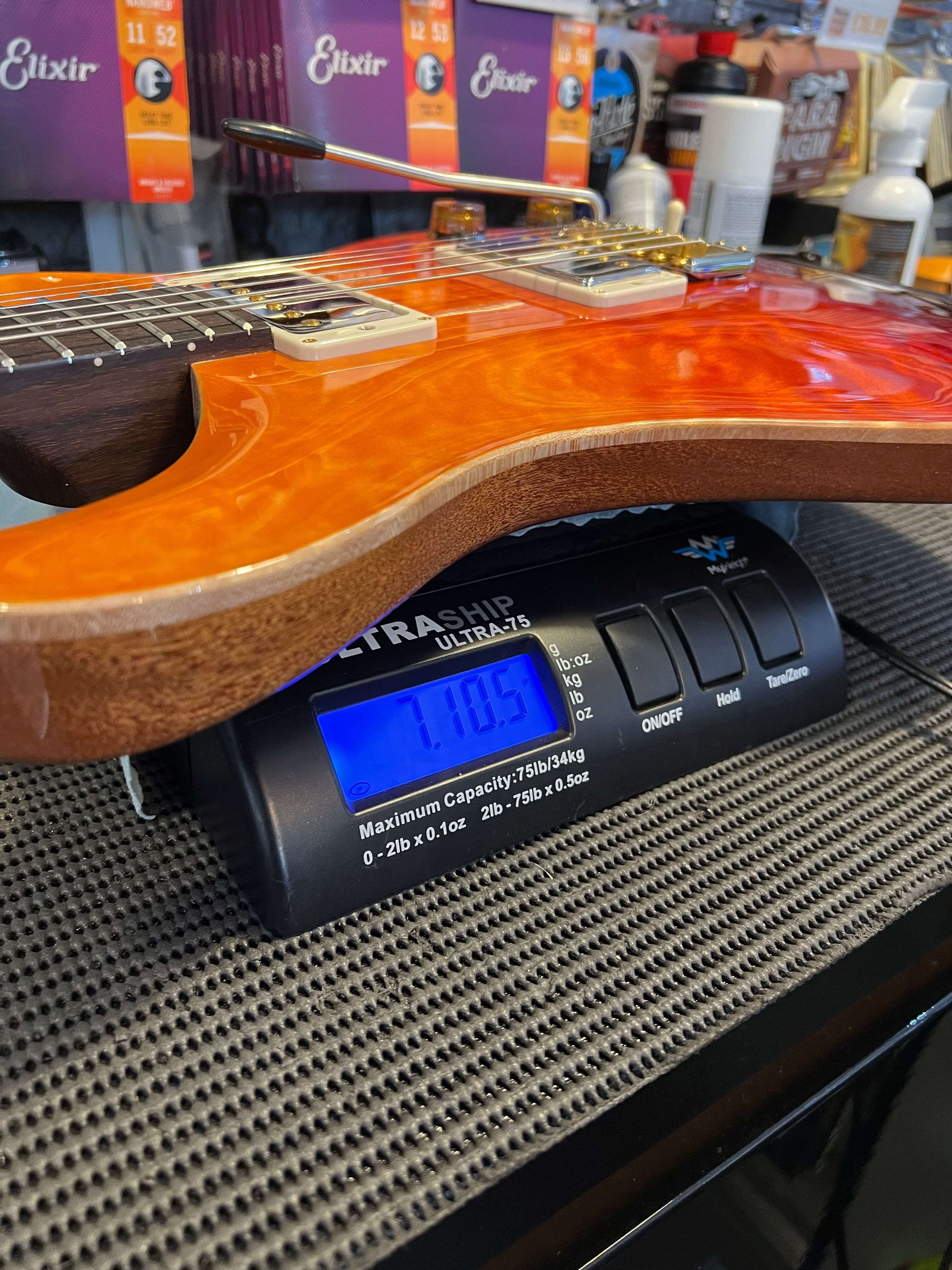 PRS Wood Library Custom 22 Orange Fade Quilt Top - solid Rosewood neck