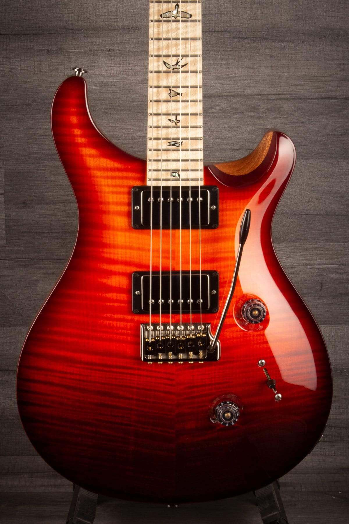 PRS Wood Library Custom 24 Red/Amber Fade s#0318420 - MusicStreet