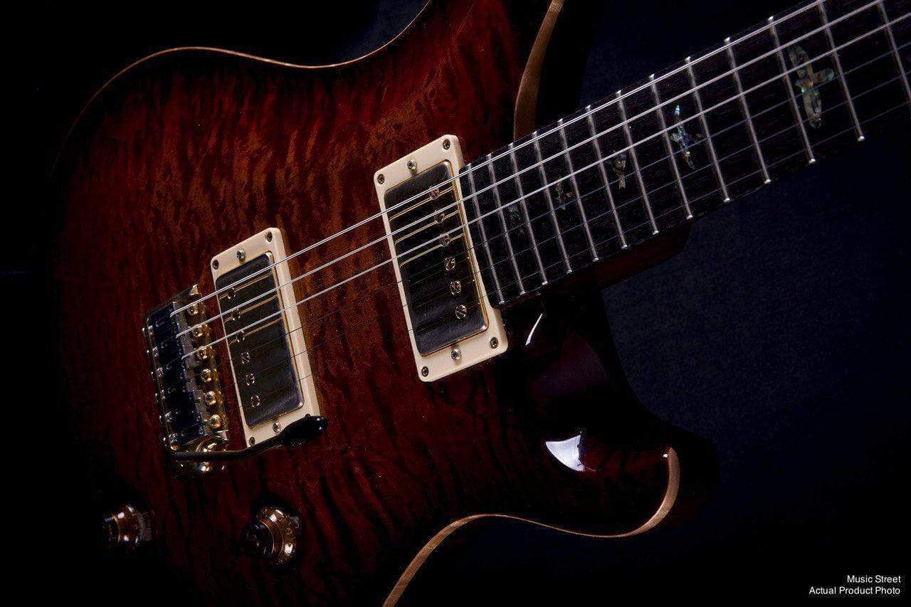 USED - PRS Custom 22 Artist Pack, Dark Cherry Sunburst Quilt, 2002