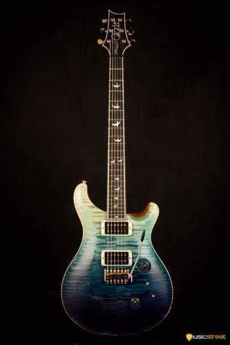 USED - PRS Custom 24 30Th Anniversary Wood Library, Blue Fade Satin S#221406 - MusicStreet