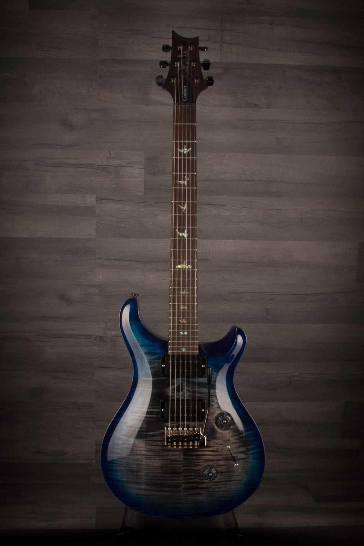 USED - PRS Custom 24 Wood Library Charcoal Blueburst S#236691
