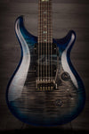 USED - PRS Custom 24 Wood Library Charcoal Blueburst S#236691 - MusicStreet