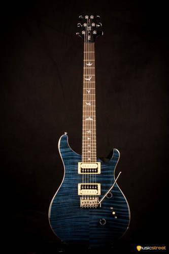 USED - PRS Se Custom 24 Bevelled Top Electric Guitar, Whale Blue