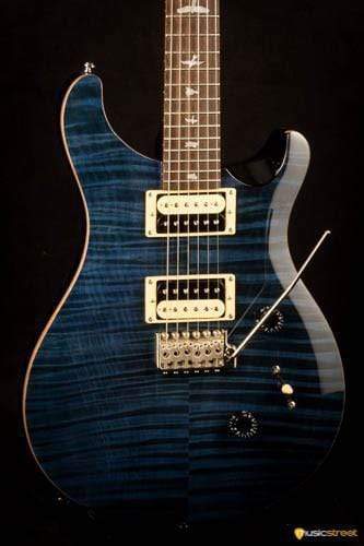 USED - PRS Se Custom 24 Bevelled Top Electric Guitar, Whale Blue