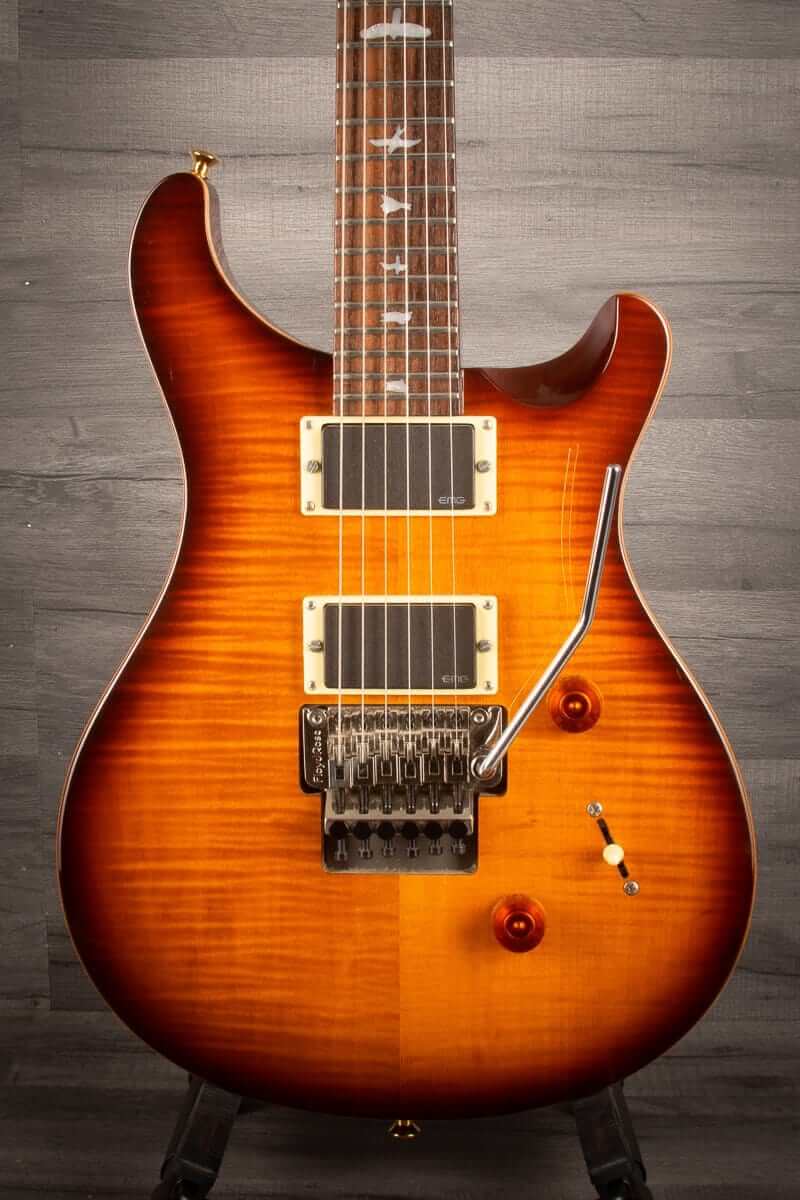 USED - PRS Se Custom 24 Floyd w/ EMG pickups(Tobacco sunburst)
