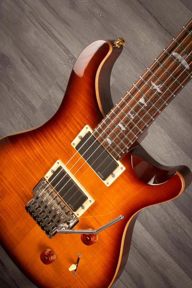 USED - PRS Se Custom 24 Floyd w/ EMG pickups(Tobacco sunburst)