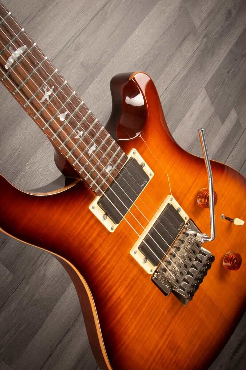 USED - PRS Se Custom 24 Floyd w/ EMG pickups(Tobacco sunburst)