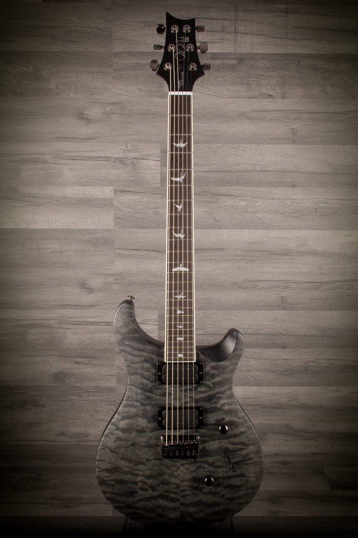 USED - PRS SE Stealth Mark Holcomb Satin Quilt Ltd - GREY BLACK