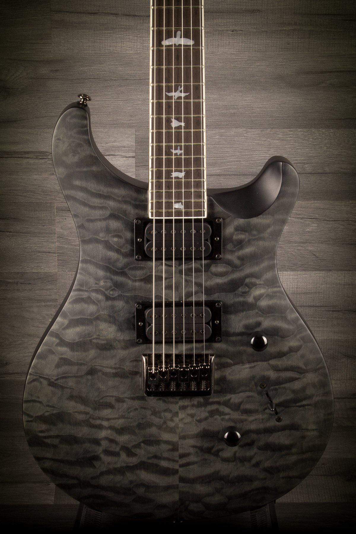 USED - PRS SE Stealth Mark Holcomb Satin Quilt Ltd - GREY BLACK