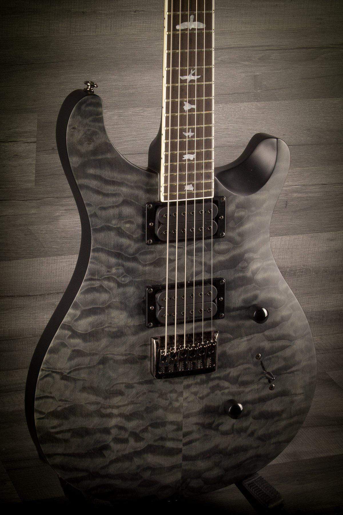 USED - PRS SE Stealth Mark Holcomb Satin Quilt Ltd - GREY BLACK