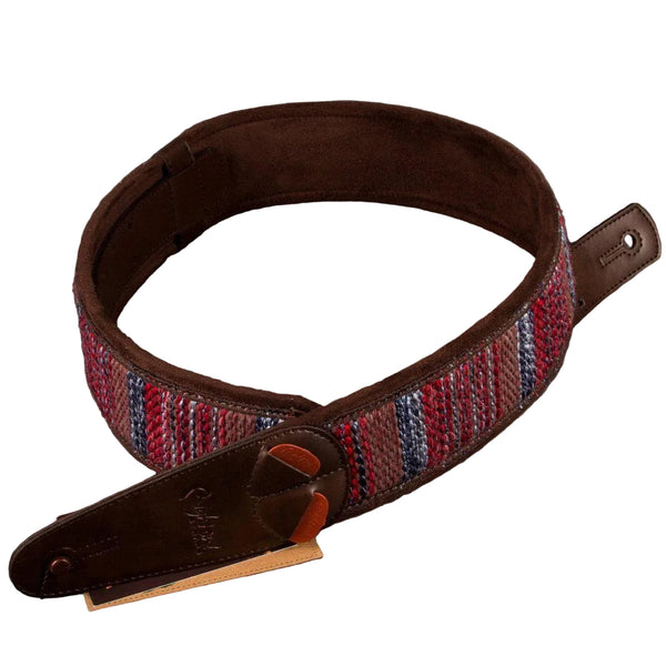 RightOn! Guitar Strap - Maracaibo Red