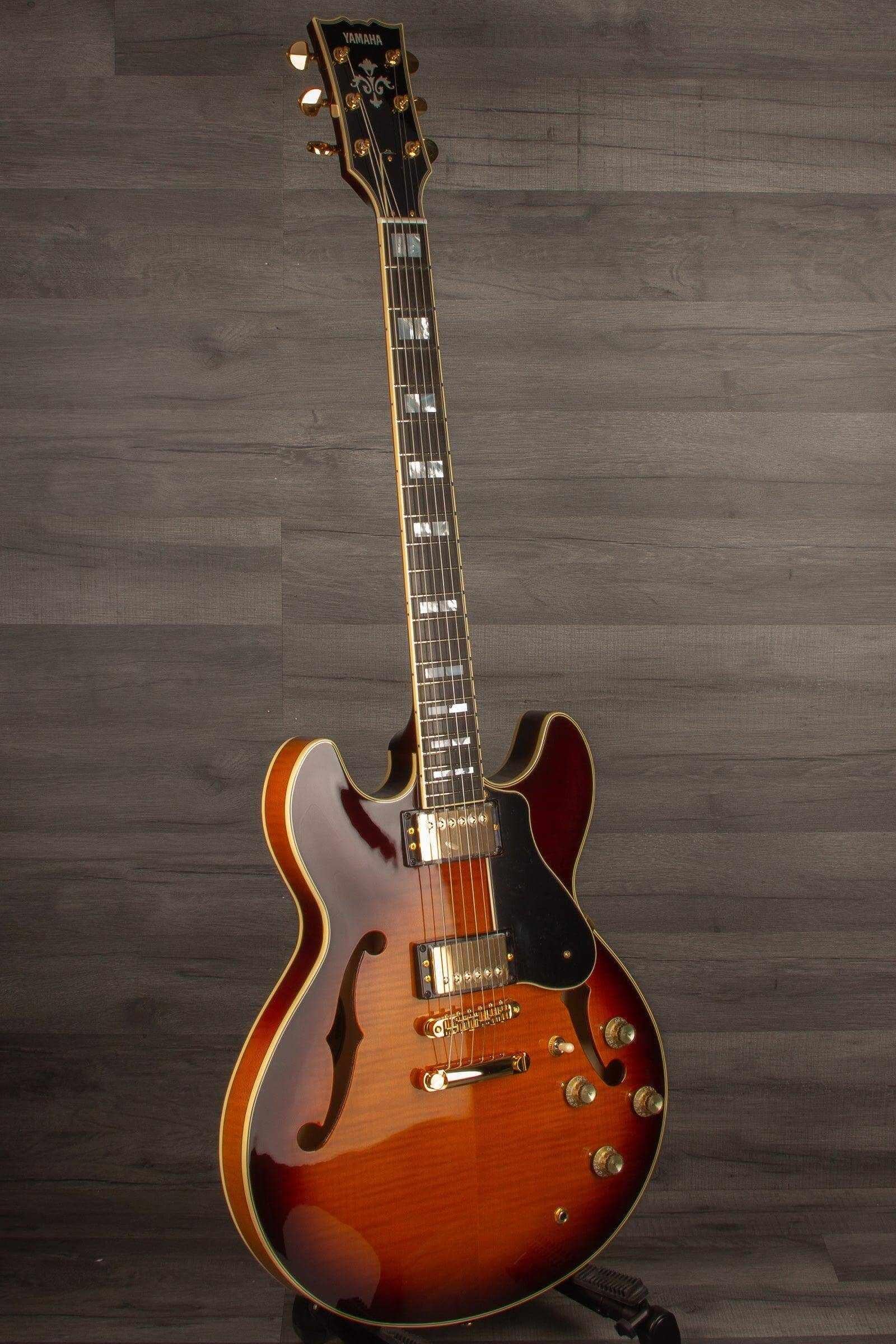 Yamaha SA2200 Semi Hollow Electric Guitar - Brown Sunburst