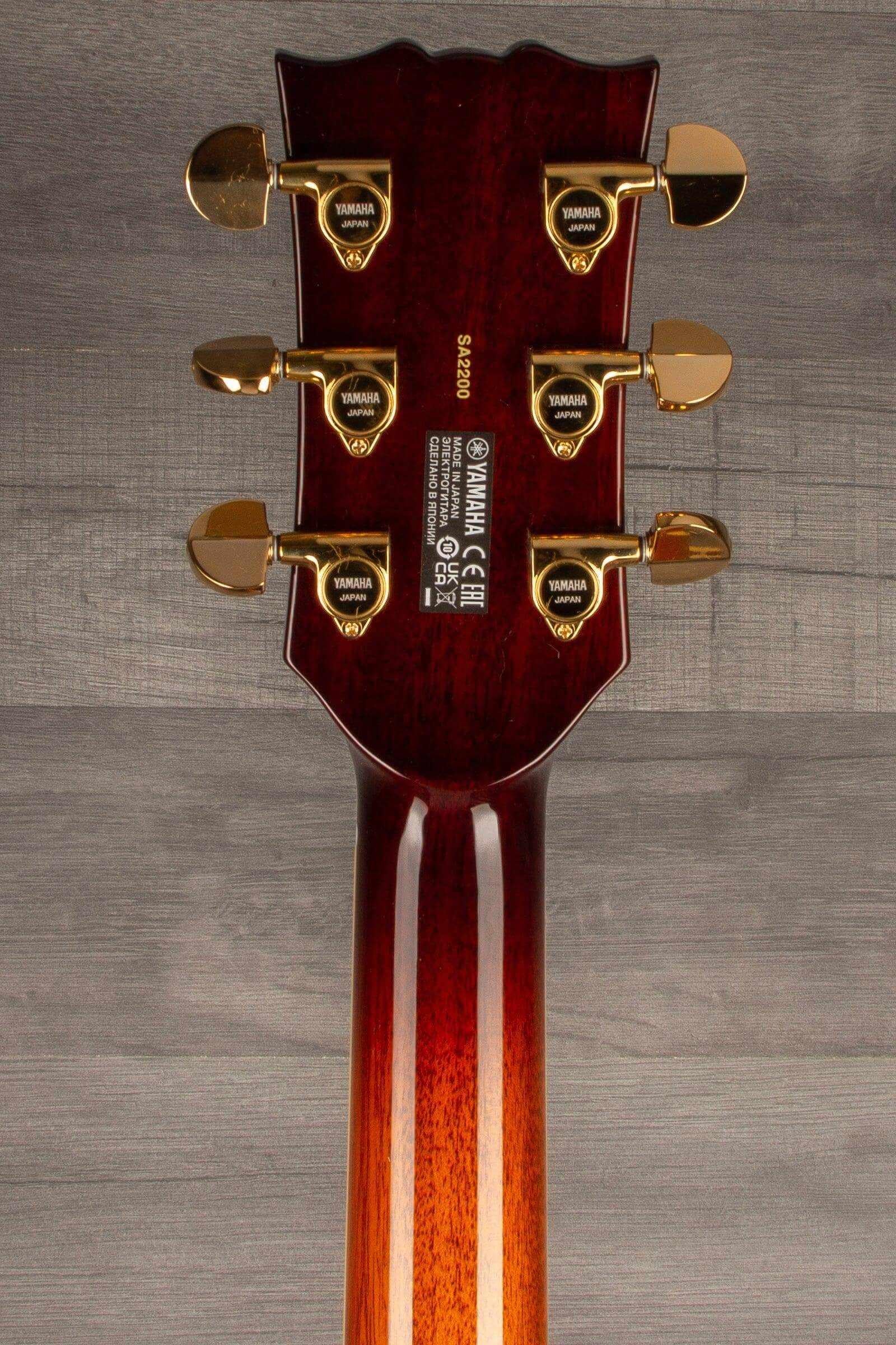 Yamaha SA2200 Semi Hollow Electric Guitar - Brown Sunburst
