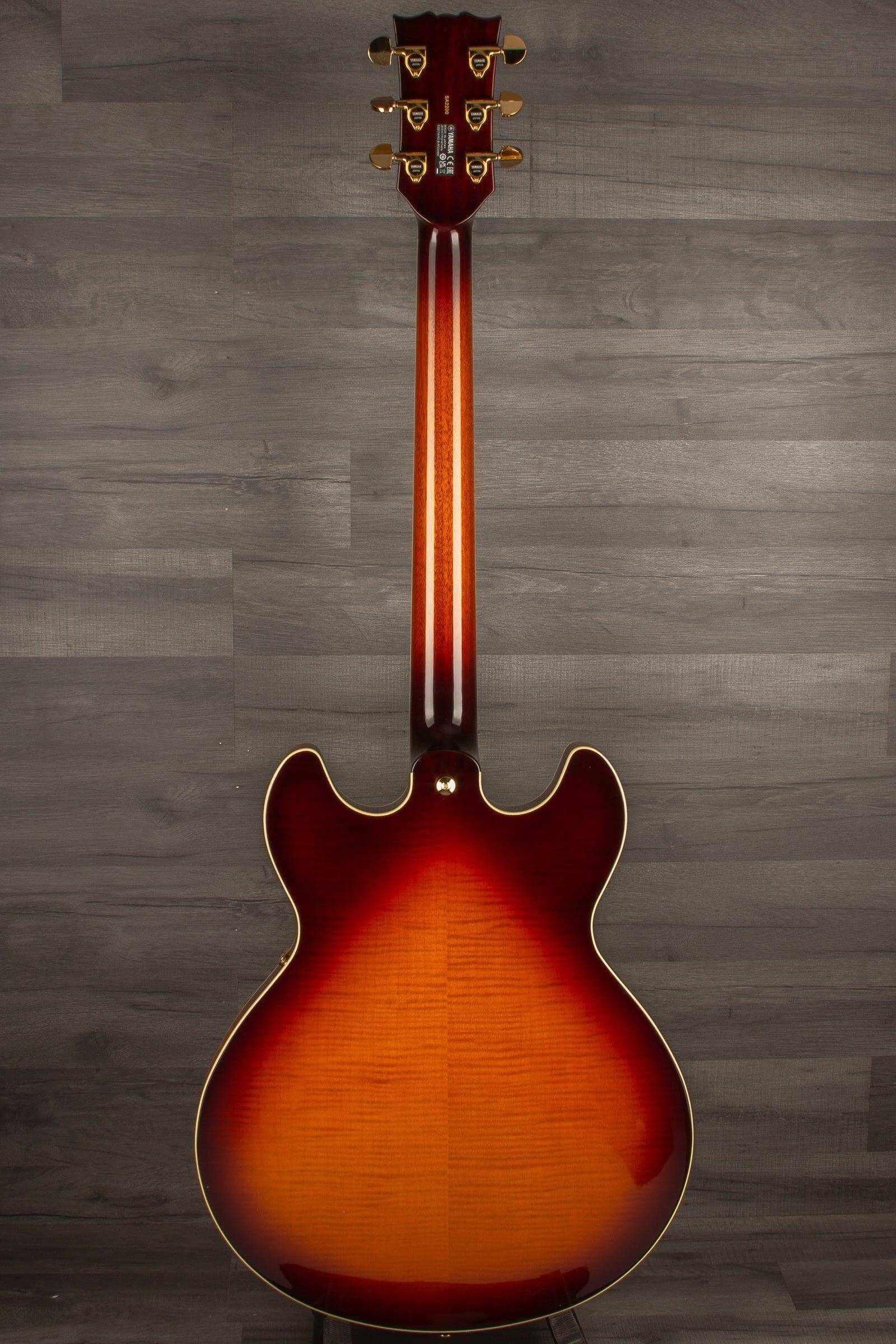 Yamaha SA2200 Semi Hollow Electric Guitar - Brown Sunburst