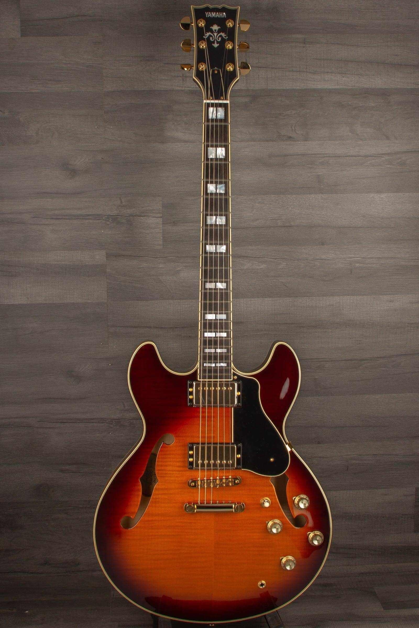 Yamaha SA2200 Semi Hollow Electric Guitar - Brown Sunburst