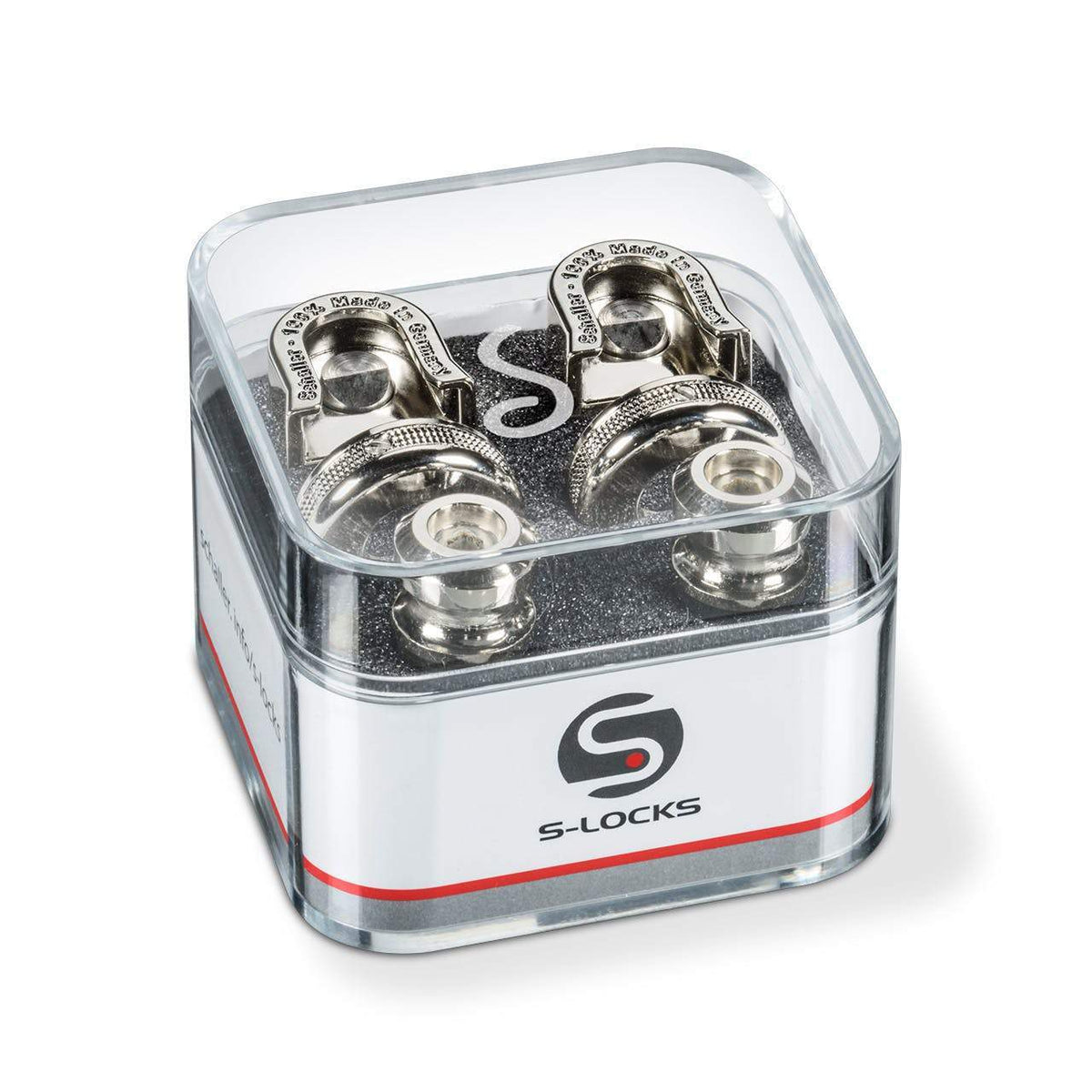 Schaller Strap Locks Guitar S-Lock Pair - Chrome