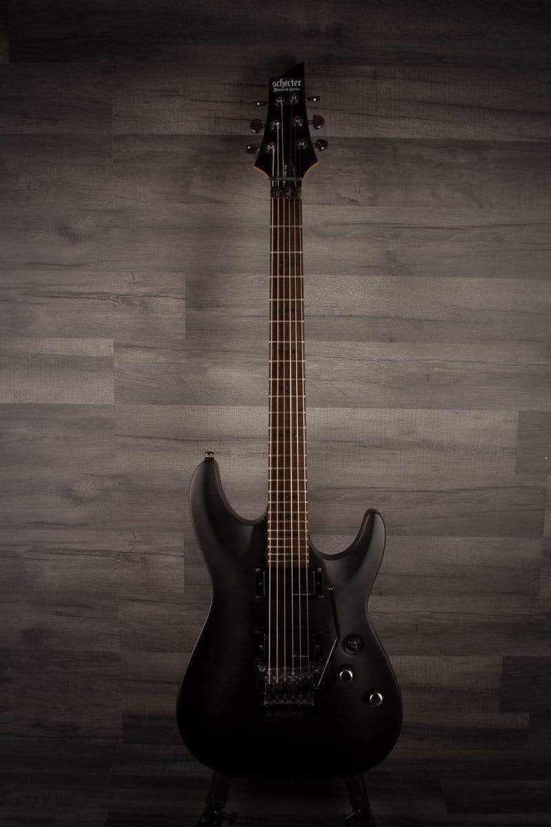 USED - Schecter Demon 6 FR - Aged Black Satin, inc Schecter hard case