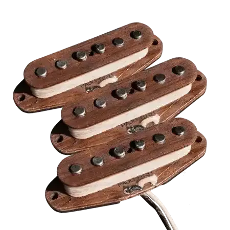 Paoletti Handmade wooden pickup set - 3 single coil 60's