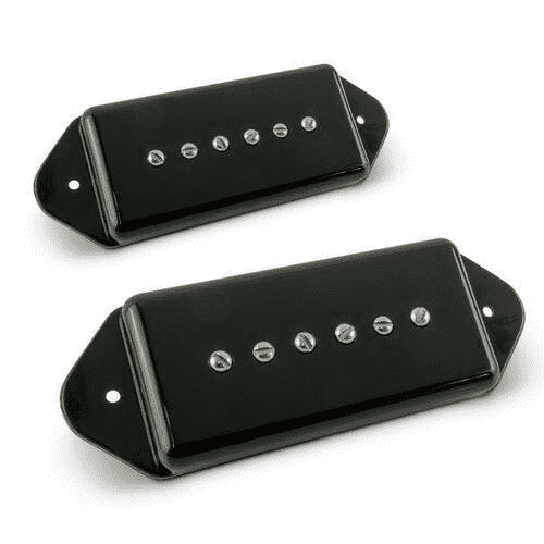 Lollar Pickups P-90 Dogear Set - Tall - Black - MusicStreet